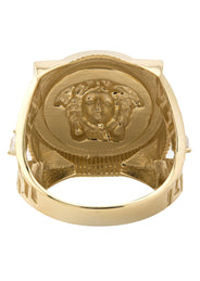 10K Gold Medusa Pinky Ring For Men | 10 Grams