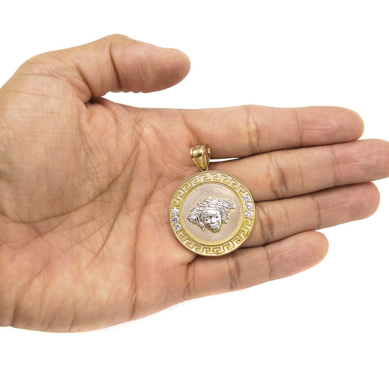 10K Yellow Gold Medusa Style Pendant | 10 Grams