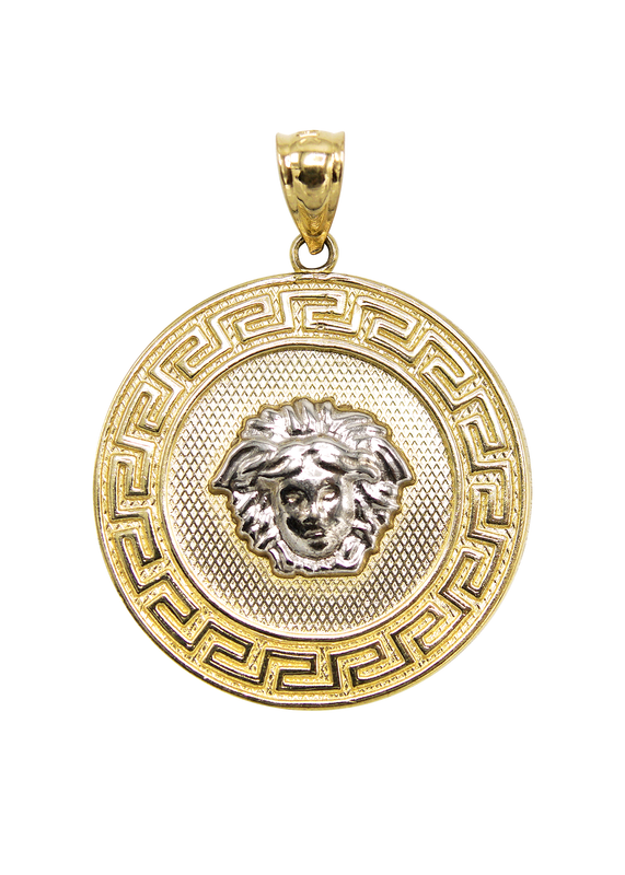 10K Gold Medusa Head Pendant | 7.2 Grams