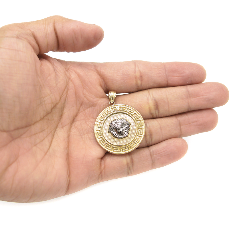 10K Gold Medusa Head Pendant | 7.2 Grams