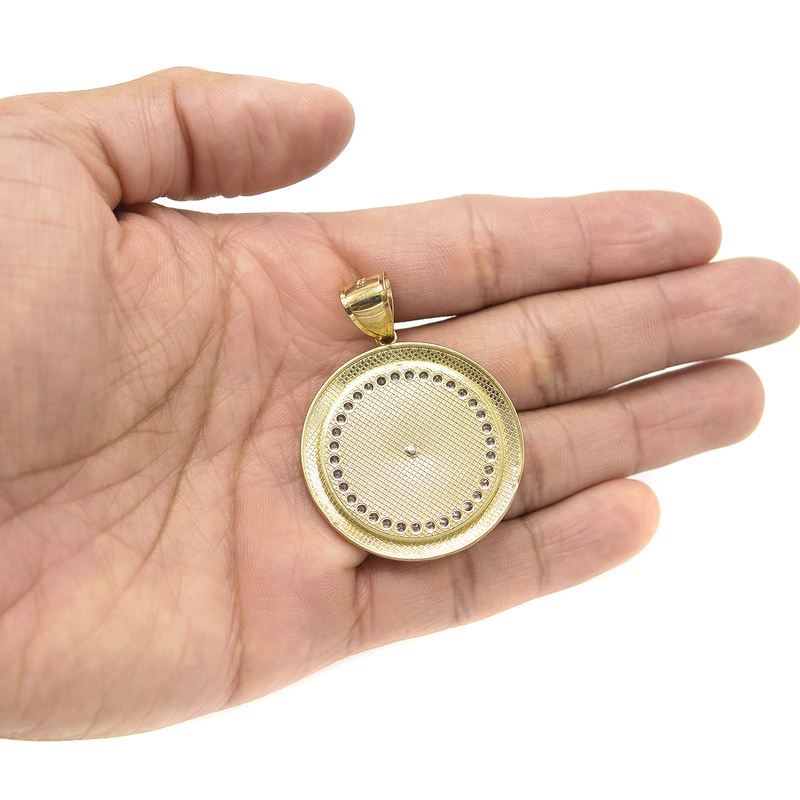 10K Yellow Gold Medusa Style Pendant | 12.4 Grams