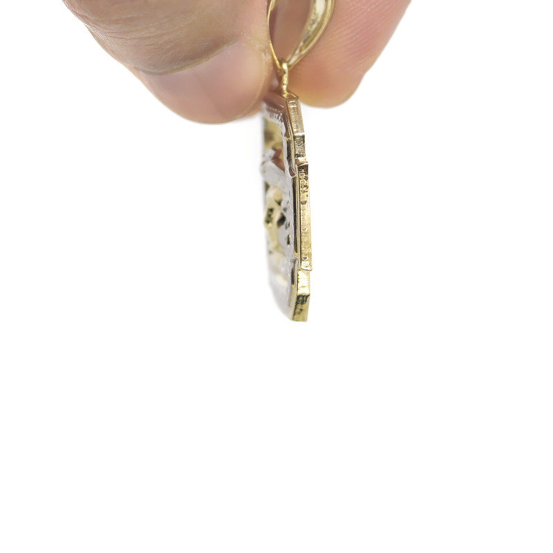 10K Gold Medusa Head Pendant | Customizable Size