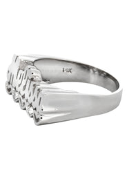 14K White Gold Name Ring | Appx. 5.2 Grams