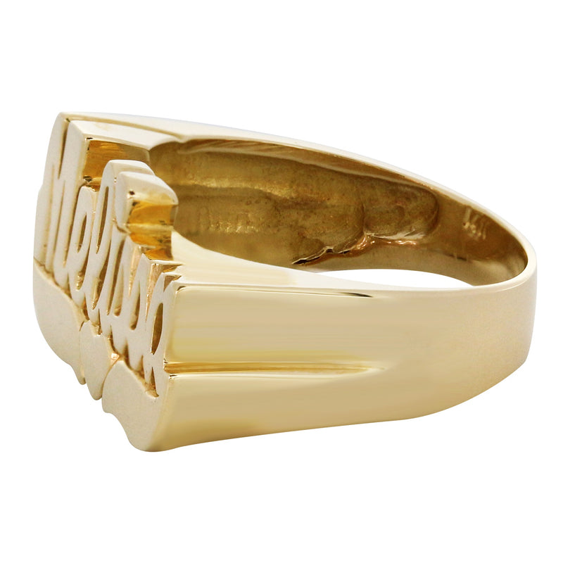 14K Script Gold Name Ring | Appx. 5.4 Grams
