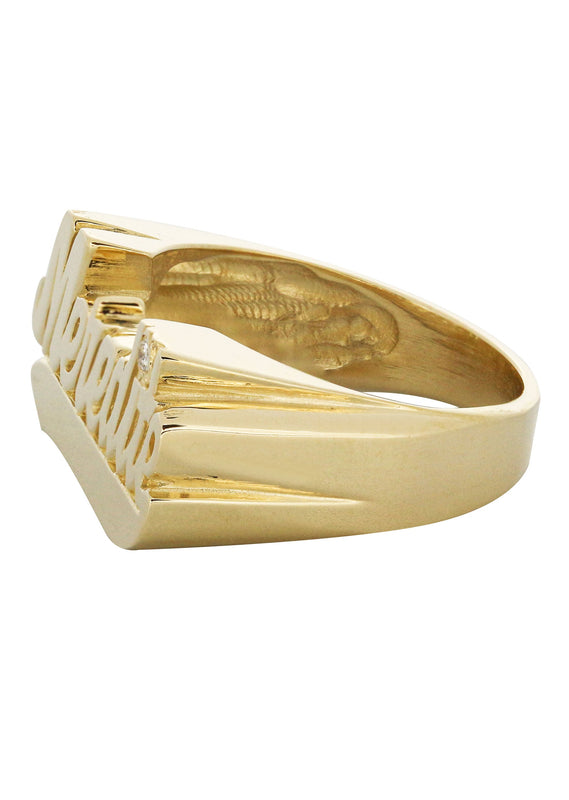 14K Script Gold Name Ring | Appx. 6.5 Grams