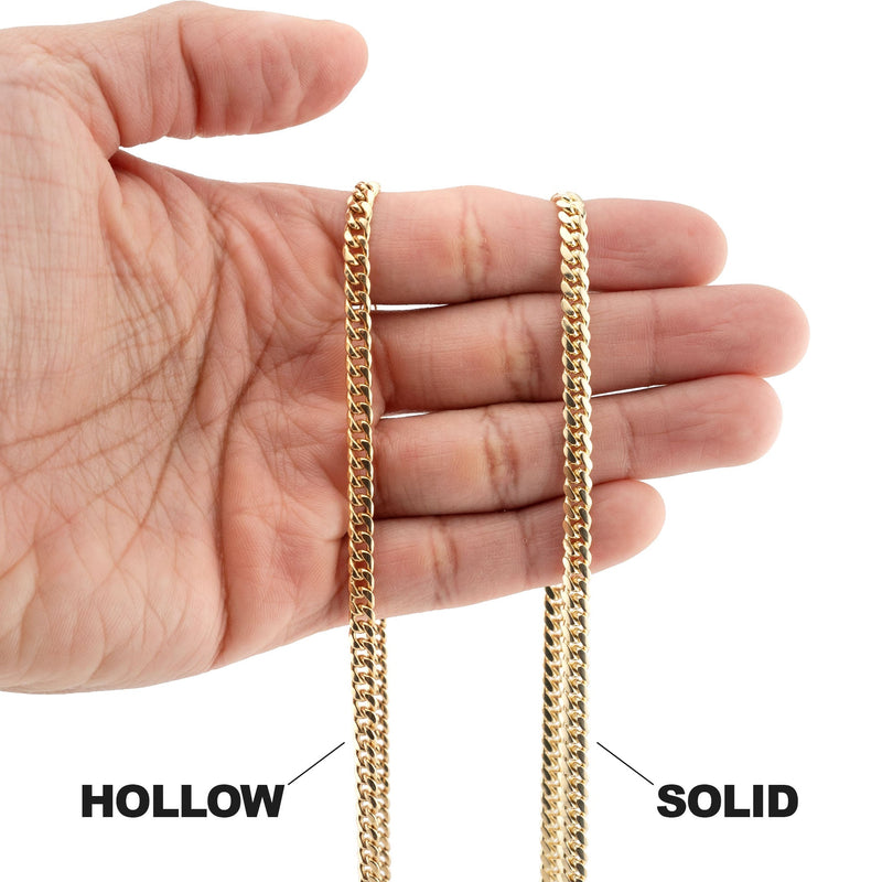 10K Gold Miami Cuban Necklace / 5 MM