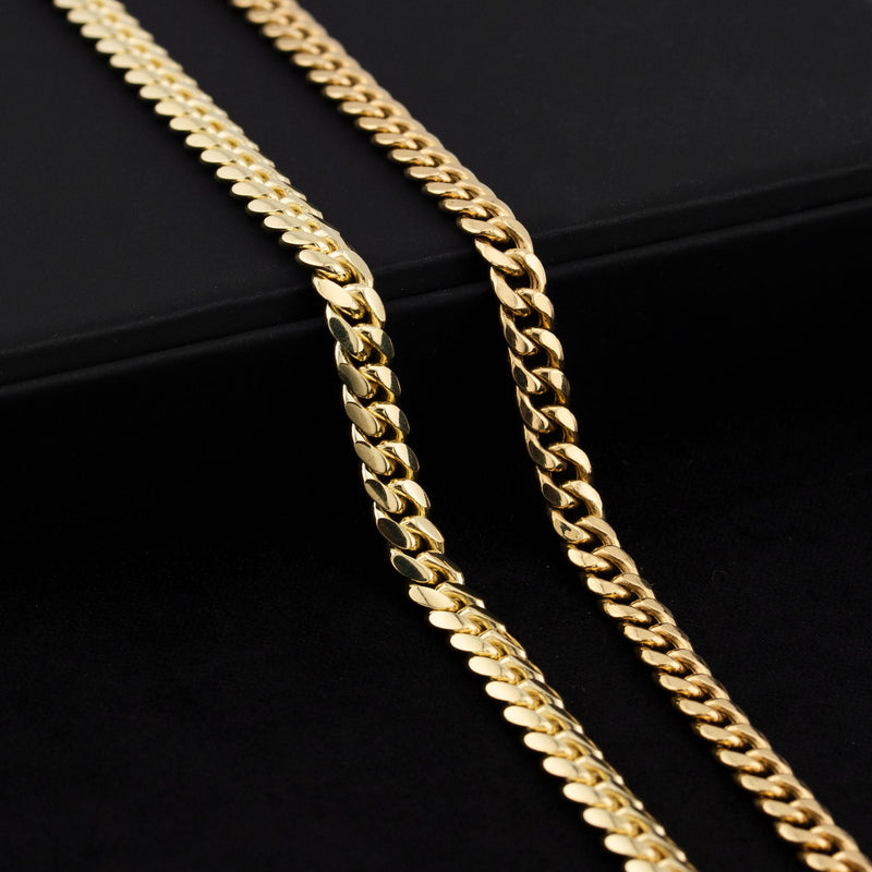 10K Gold Miami Cuban Necklace / 5 MM