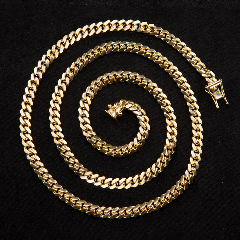 10K Gold Miami Cuban Necklace / 5 MM