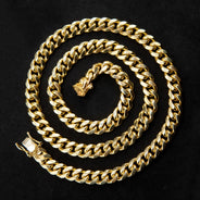 10K Gold Miami Cuban Necklace / 8 MM