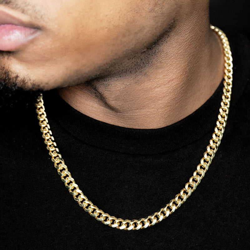 10K Gold Miami Cuban Necklace / 8 MM