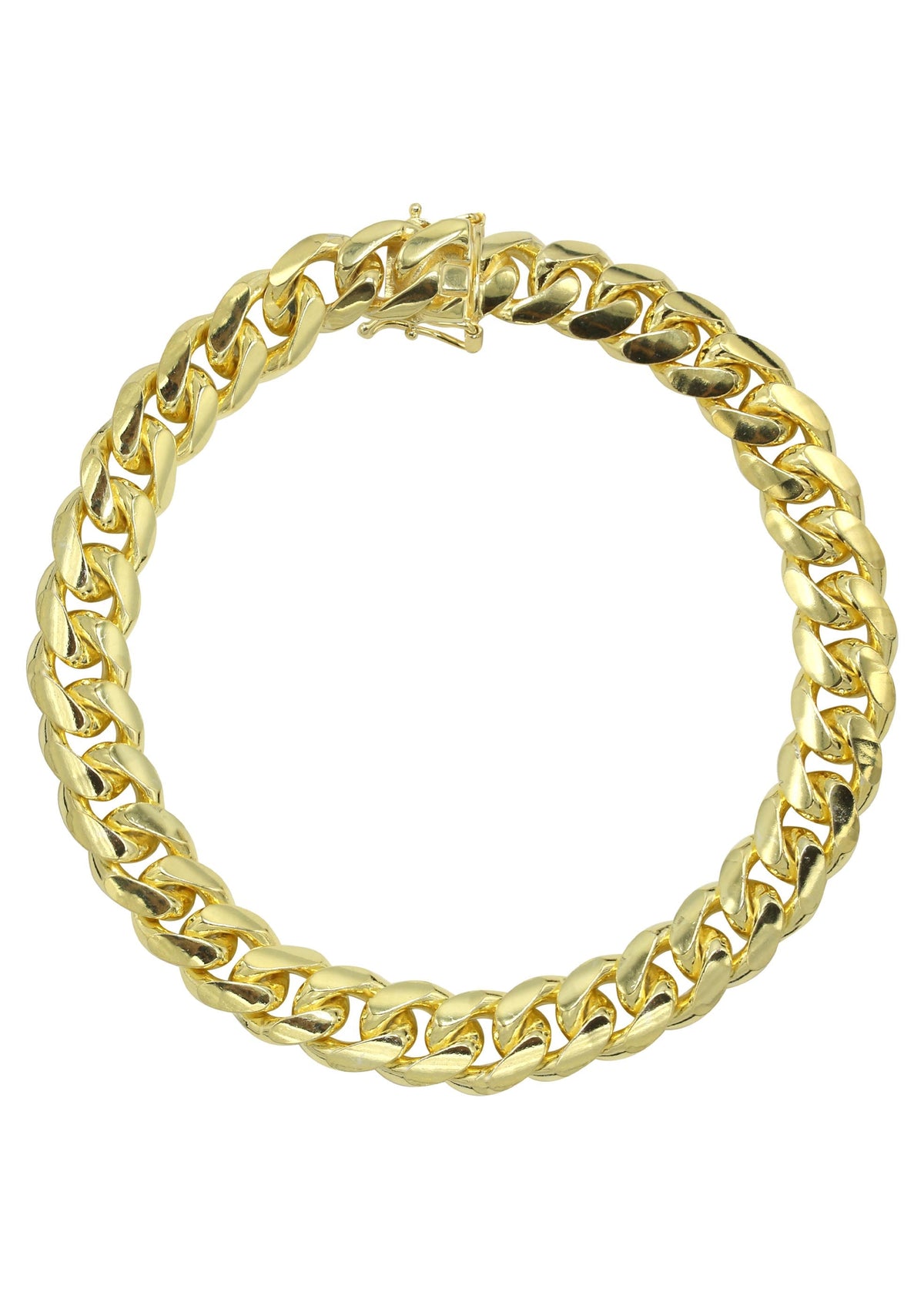 Silver Gold Miami Cuban Link Bracelet