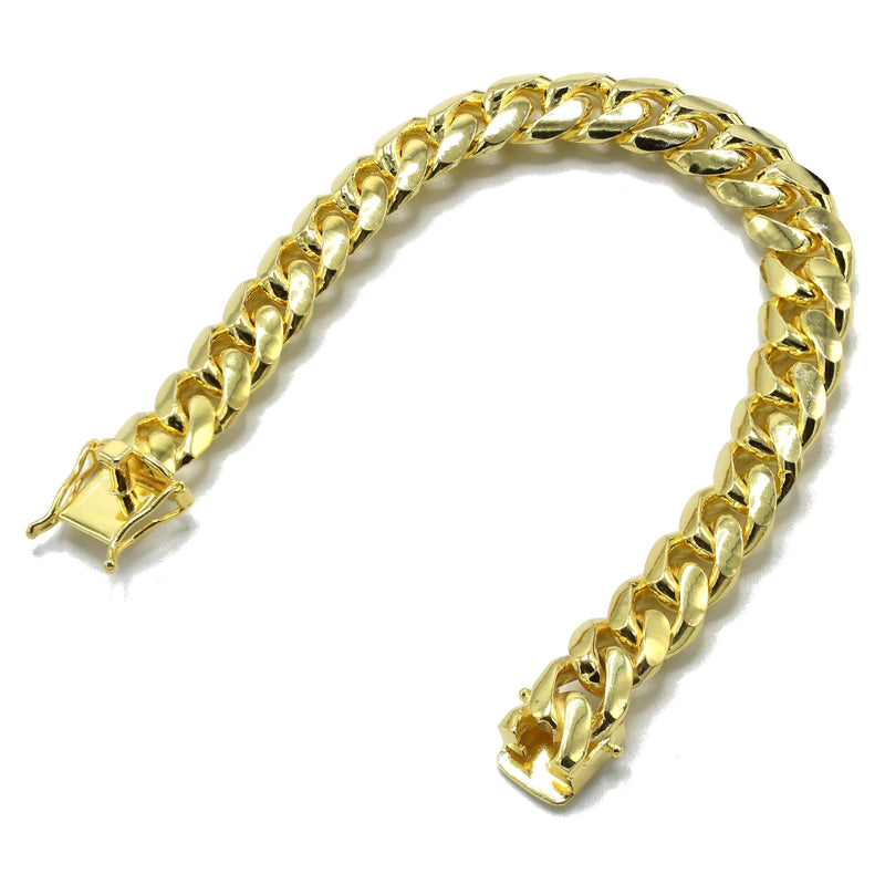 Silver Gold Miami Cuban Link Bracelet