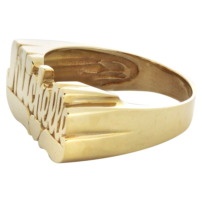 14K Cursive Gold Name Ring | Appx. 5.3 Grams