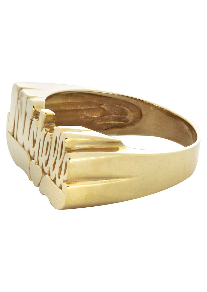 14K Cursive Gold Name Ring | Appx. 5.3 Grams