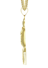 10K Yellow Gold Money Bag Necklace | Appx. 21.6 Grams
