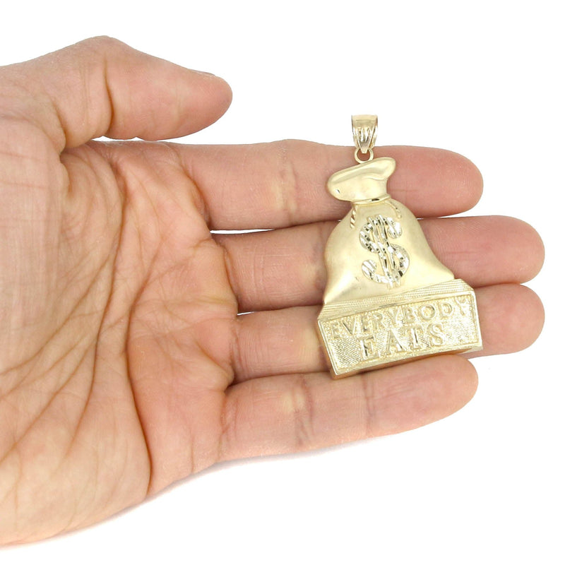 10K Yellow Gold Money Bag Necklace | Appx. 21.6 Grams