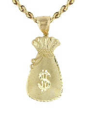 10K Yellow Gold Money Bag Necklace | Appx. 16.4 Grams