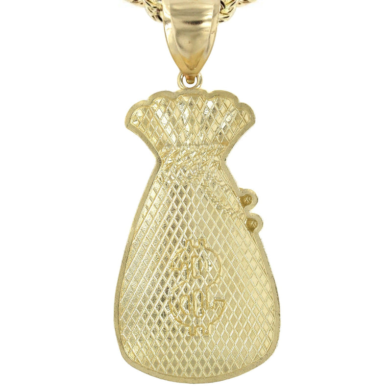 10K Yellow Gold Money Bag Necklace | Appx. 16.4 Grams