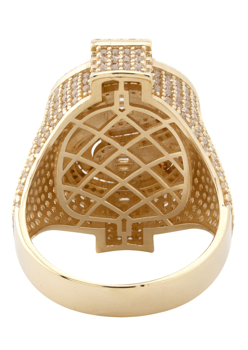 10K Gold Money Sign Pinky Ring For Men | 11 Grams