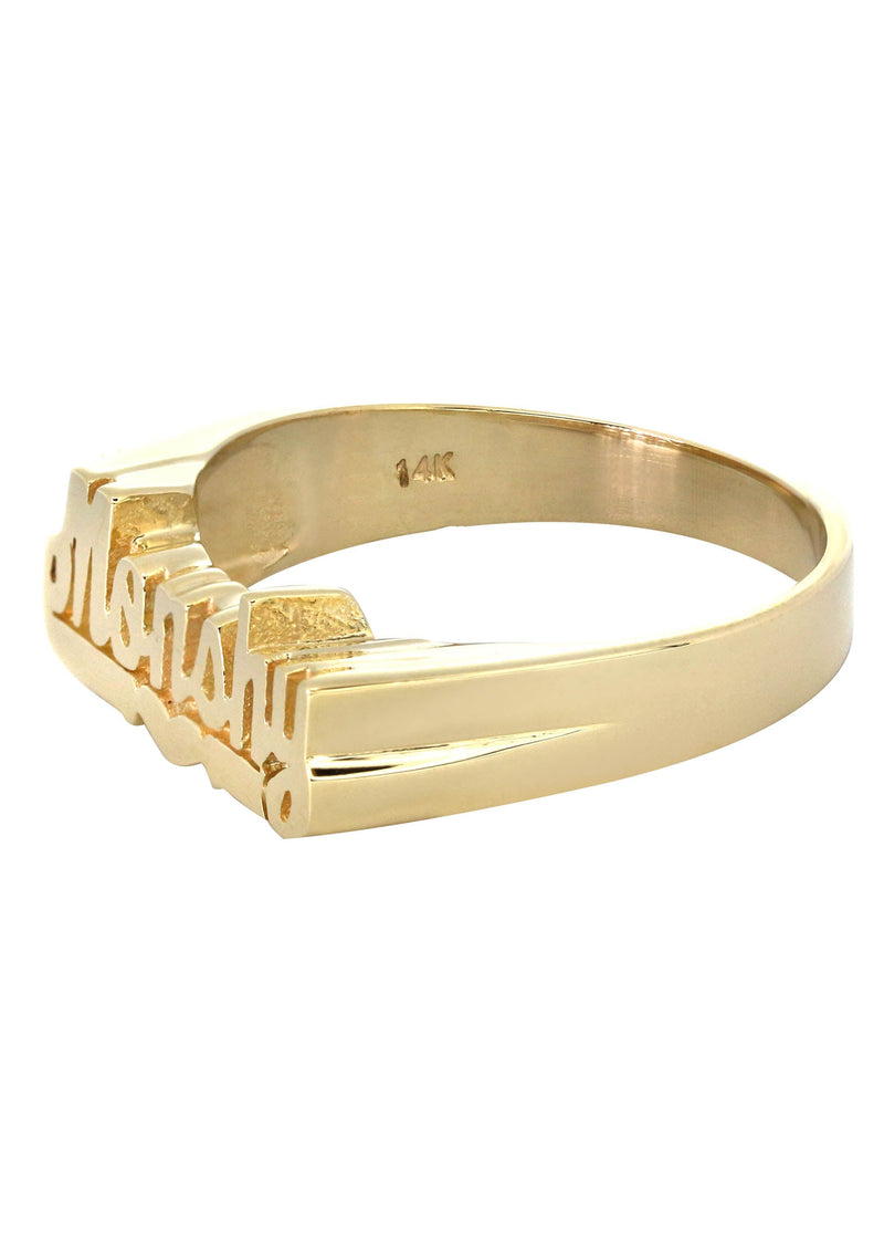14K Script Gold Name Ring | Appx. 5.3 Grams
