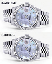 Mens Rolex Datejust  Watch 16200 | 36Mm | Mother of Pearl Dial | Jubilee Band