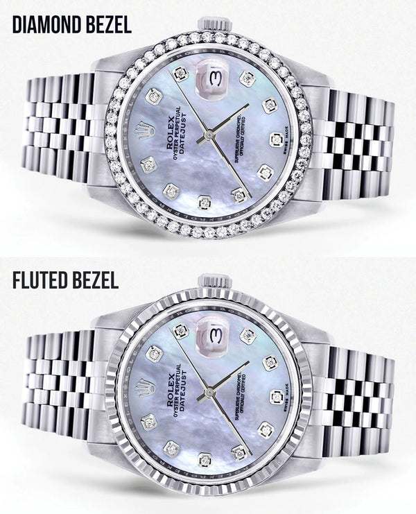 Womens Rolex Datejust Watch 16200 | 36Mm | Mother of Pearl Dial | Jubilee Band