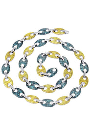 Iced Out Puff Chain | 13.8 Carats | 14 Mm Width | 30 Inch Length
