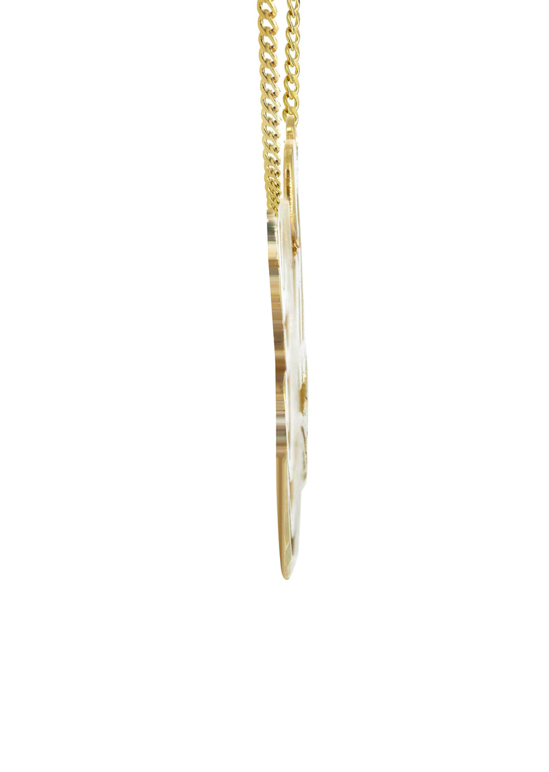 14K Gold  Script Name Plate Necklace | Style #71