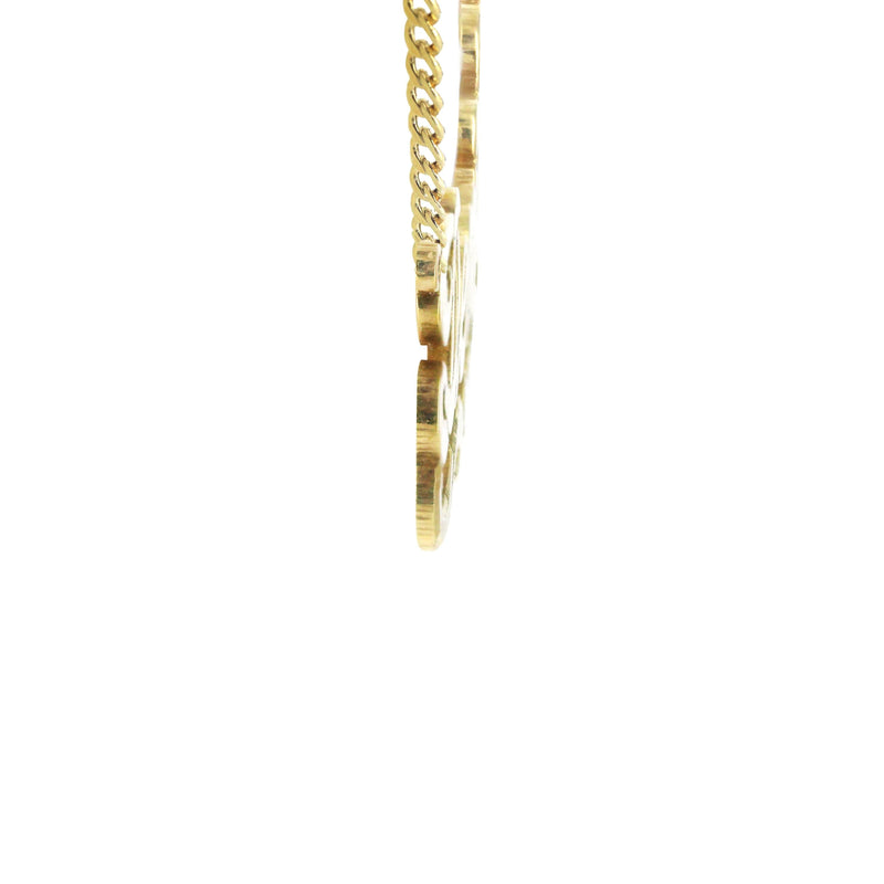 14K Gold  Diamond Cut Heart Name Plate Necklace | Style #38