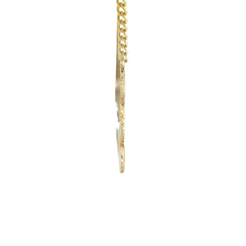 14K Gold  Diamond Cut Heart Name Plate Necklace | Style #124