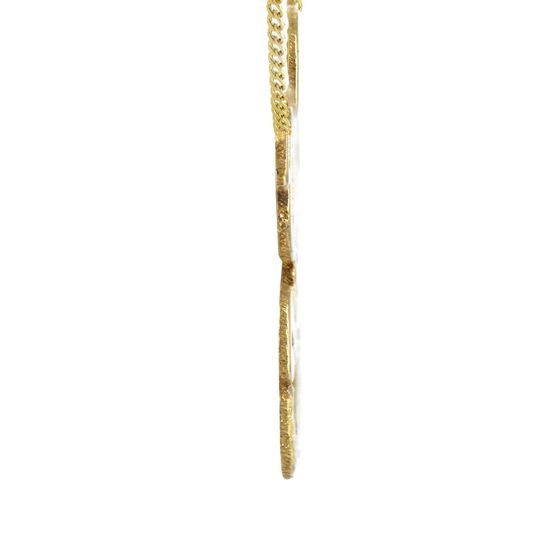 14K Gold  Diamond Heart Name Plate Necklace | Style #51