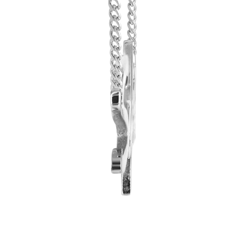 14K White Gold Name Plate Necklace | Style #96