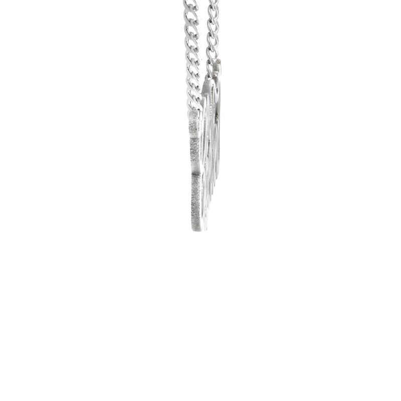 14K White Gold Name Plate Necklace | Style #98