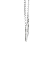 14K White Gold Name Plate Necklace | Style #98