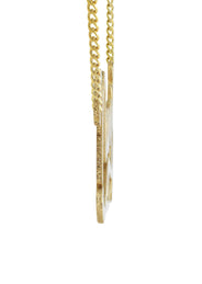 14K Gold  Plain Name Plate Necklace | Style #95