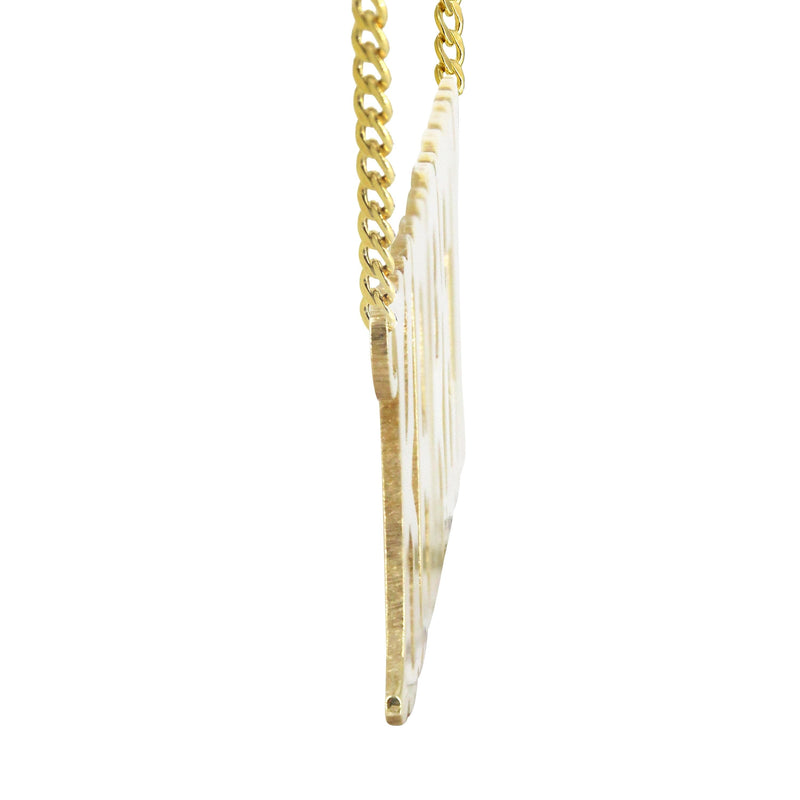 14K Gold  Name Plate Name Plate Necklace | Style #30