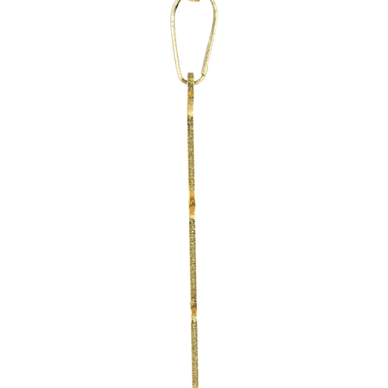 14K Gold  Big Letter Name Plate Necklace | Style #79