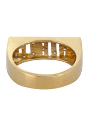 14K Diamond Bold Gold Name Ring | Appx. 5.3 Grams