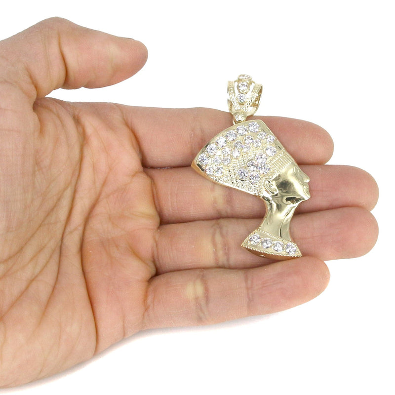 10K Yellow Gold Nefertiti Necklace | Appx. 20.7 Grams