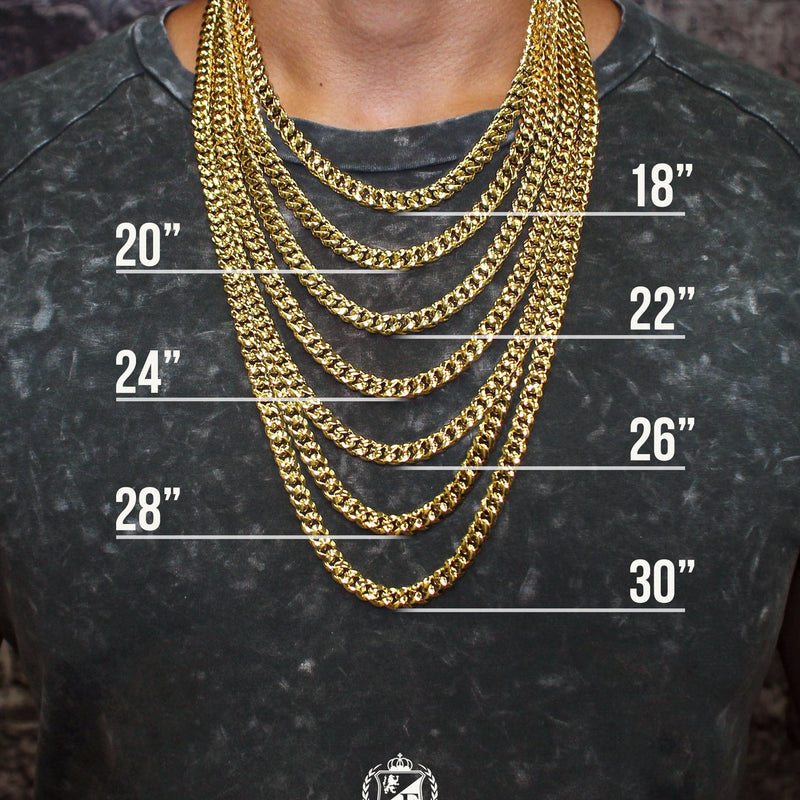 Diamond Gucci Puff Cuban Chain & Bracelet ( 18 MM )