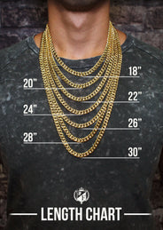 Diamond Gucci Puff Cuban Chain & Bracelet ( 18 MM )