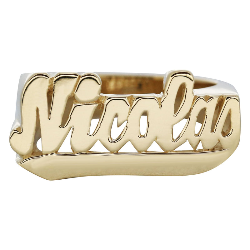 14K Script Gold Name Ring | Appx. 8.4 Grams