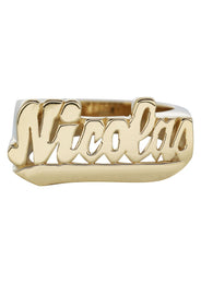 14K Script Gold Name Ring | Appx. 8.4 Grams