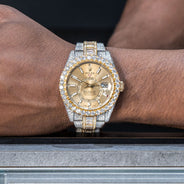 Rolex Sky-Dweller | Two Tone 18K and Stainless Steel |  Iced Out | 42 MM | 40 Carats