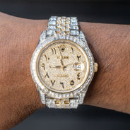 Rolex Datejust 41 MM Jubilee Band | Two Tone | Full Baguette Diamond | 33 Carats