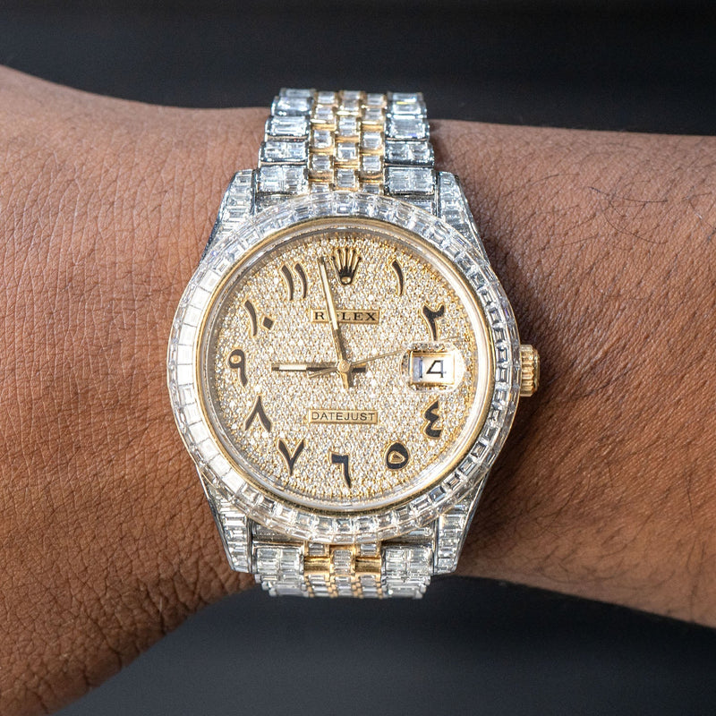 Rolex Datejust 41 MM Jubilee Band | Two Tone | Full Baguette Diamond | 33 Carats