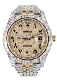 Rolex Datejust 41 MM Jubilee Band | Two Tone | Full Baguette Diamond | 33 Carats