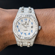 Audemars Piguet Royal Oak | Iced Out | 41 MM | 25 Carats | Round and Baguette Cut Diamonds