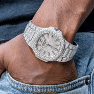 Patek Philippe Nautilus 5711 | Fully Iced Out | 22 Carats | 40 MM | Stainless Steel