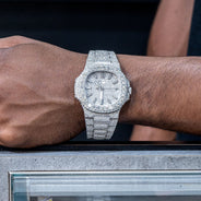 Patek Philippe Nautilus 5711 | Fully Iced Out | 22 Carats | 40 MM | Stainless Steel
